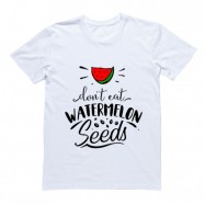 Футболка с надписью "Don't eat watermelon seeds"