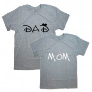 Парные футболки с надписью "Dad&amp;Mом"