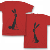 Парные футболки для влюбленных "Милые кролики"