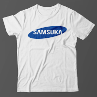 Прикольная футболка с надписью Samsuka