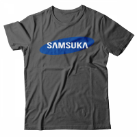Прикольная футболка с надписью Samsuka