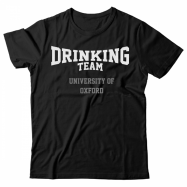 Прикольная футболка с надписью University Of Oxford DRINKING TEAM